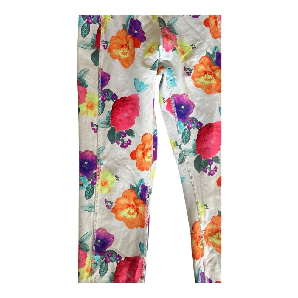 Victoria’s Secret PINK Ultimate Logo Sport Ankle Leggings – Floral Print, Size S - Picture 5 of 10
